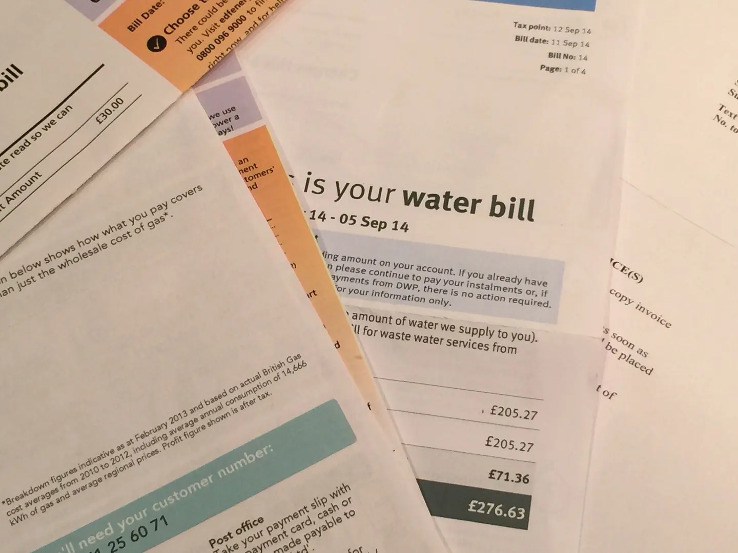 A municipal services bill.