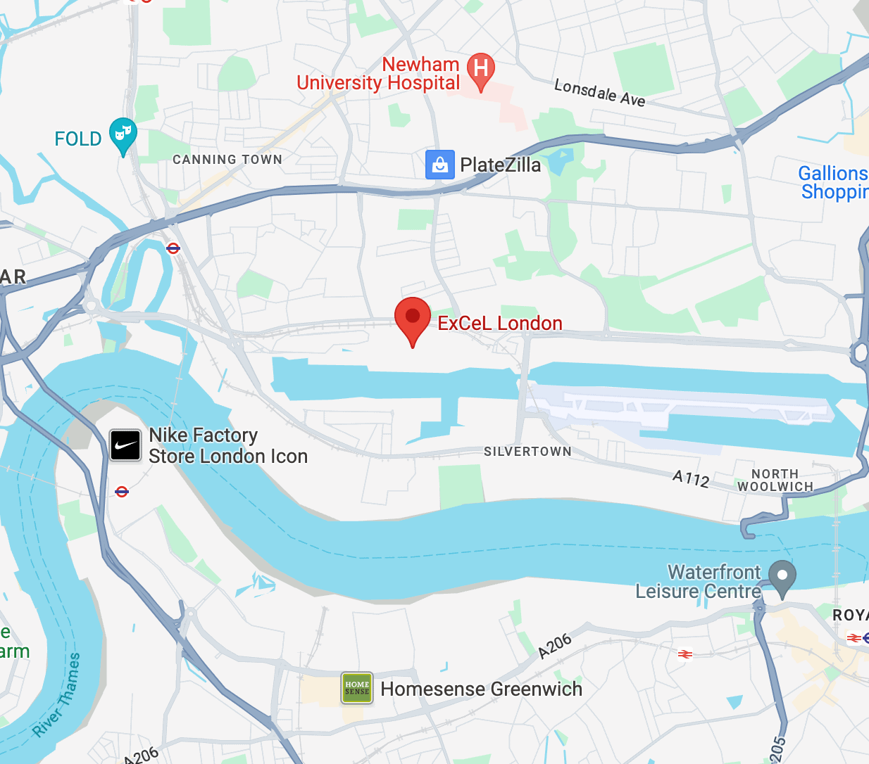 Captivating excel london map for trade show exhibitions