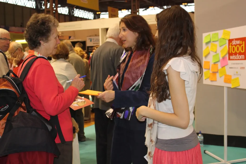 Trade show professionals talk at Grand Designs Live.