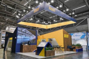 Array Technologies exhibition stand by Booth Exhibits