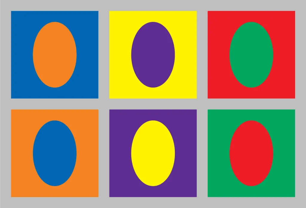 Complementary color patterns. 