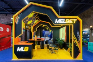Melbet exhibition stand at Sigma Africa by Booth Exhibits