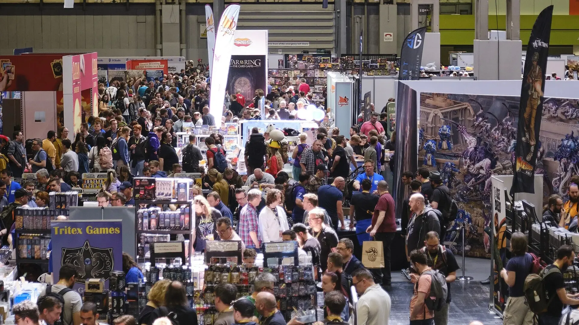 Show floor at the UK Games Expo