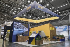 Array Technologies exhibition stand by Booth Exhibits