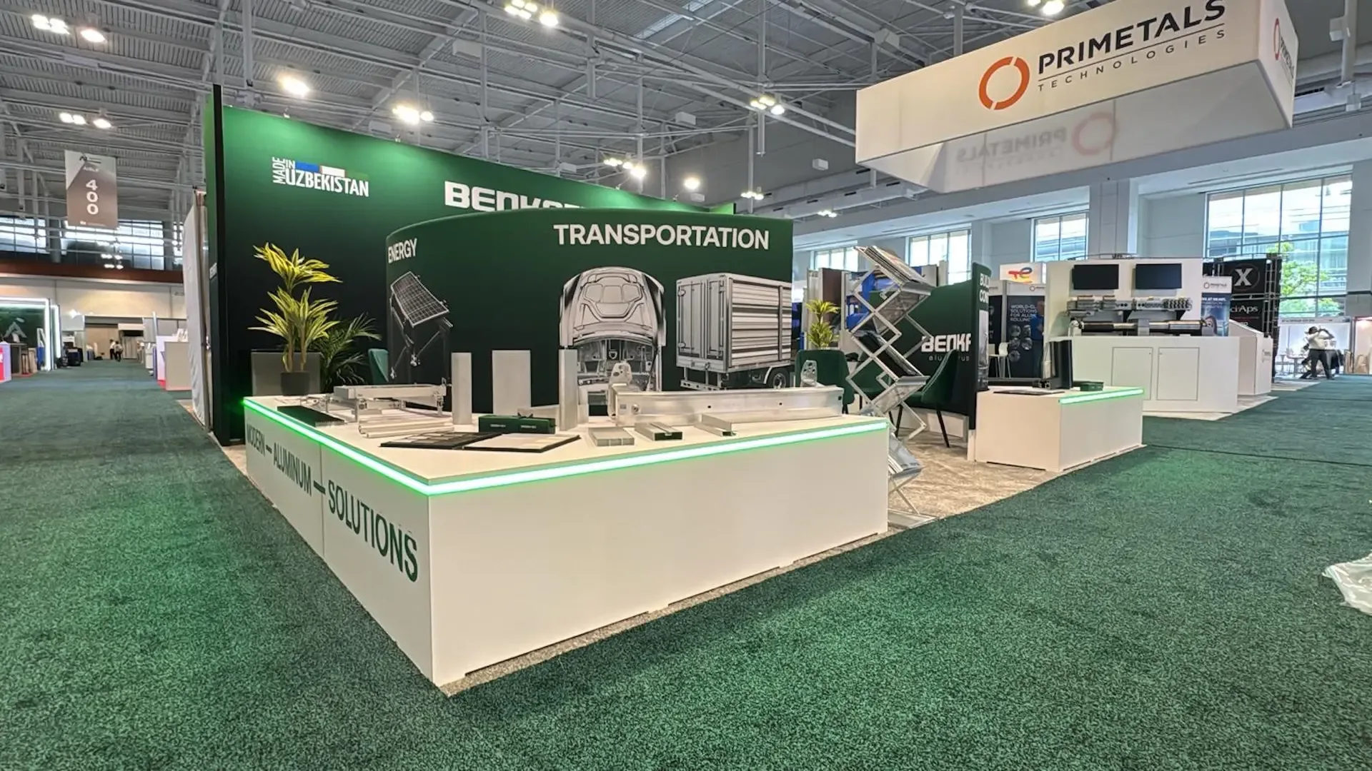 BENKAM's trade show booth at The Aluminum Show 2024.
