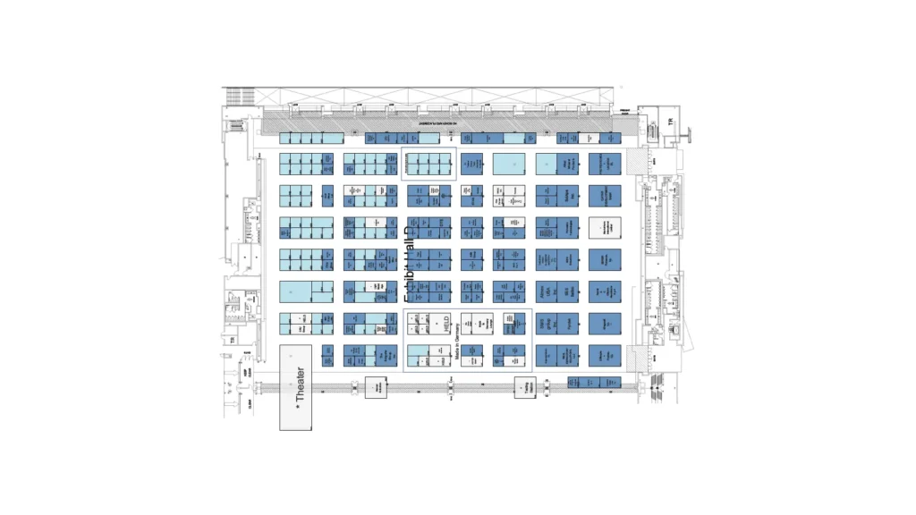 Venue floor plan for The Aluminum Show 2025 in Nashville.