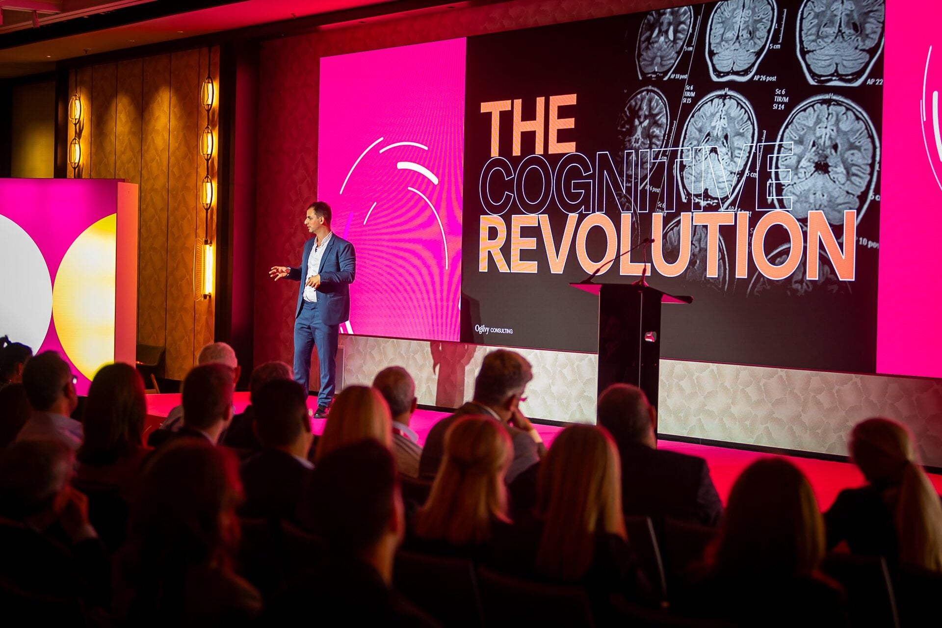 Vitality conference presentation stage exhibition stand