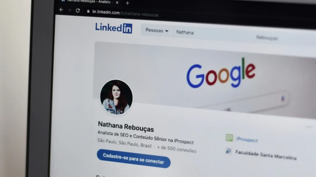 LinkedIn profile screenshot of Nathana Rebouças.