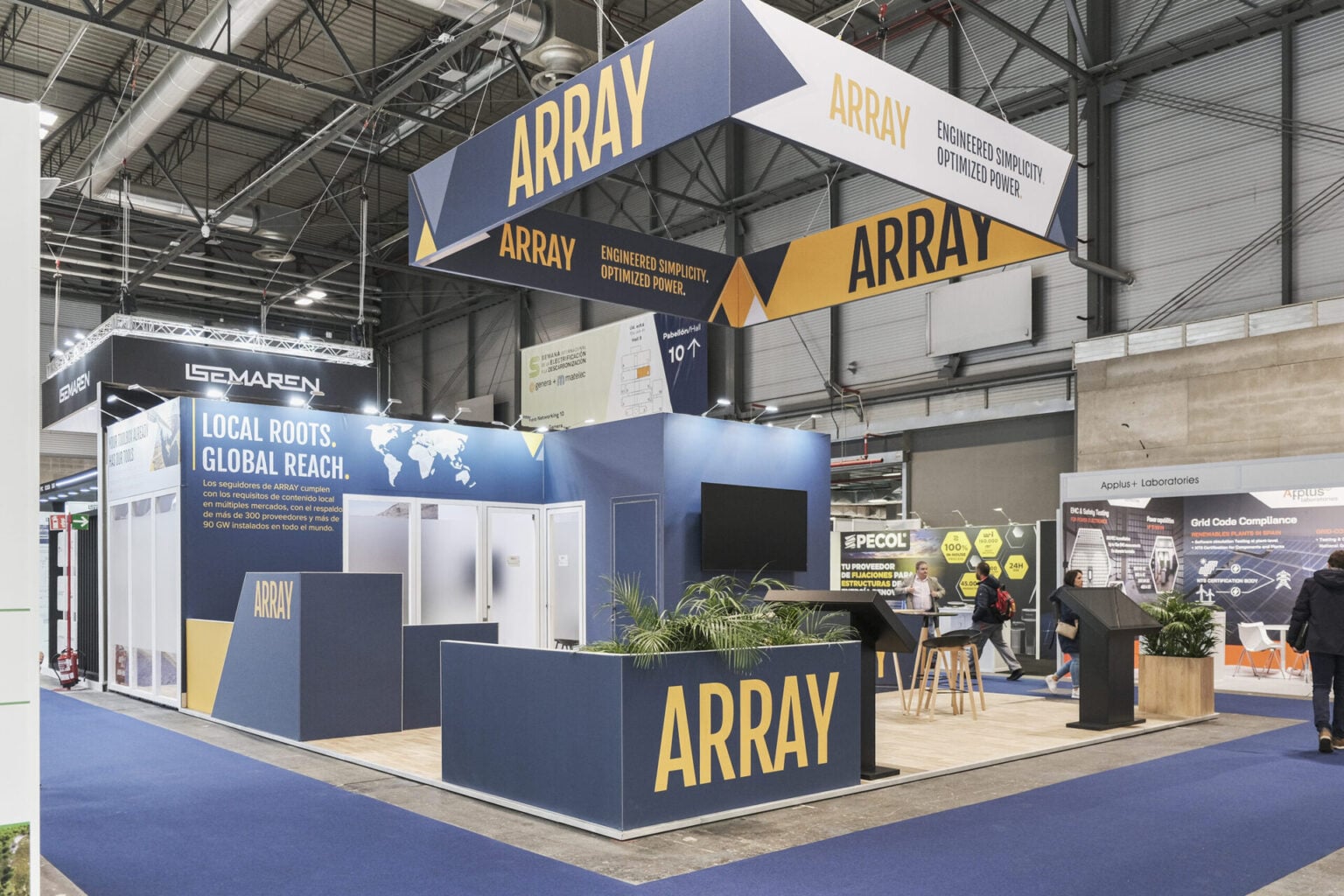 Array Technologies exhibition stand by Booth Exhibits