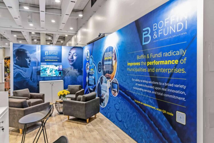 Custom trade show portable inline booth exhibits and display solutions