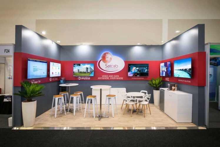 Custom trade show award-winning booth exhibits and display solutions