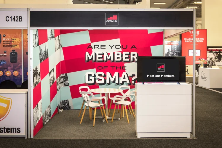 custom exhibition stand at GSMA — Booth Exhibits